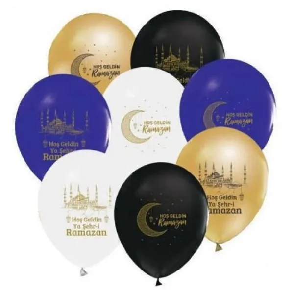 !TOPTAN! Hoş Geldin Ramazan Baskılı Balon 10 adet