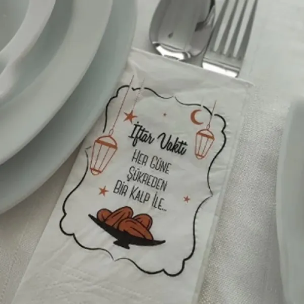 !TOPTAN! İftar Vakti Peçete Lüks (20 adet)