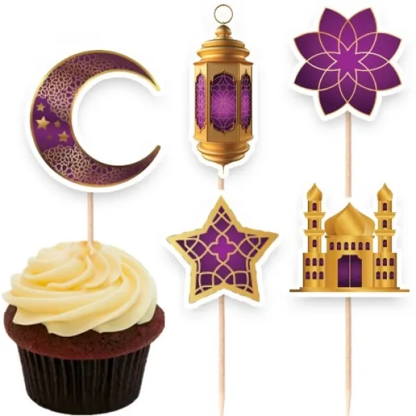 !TOPTAN! Ramazan Şekilli Kürdan Mor 10 Adet