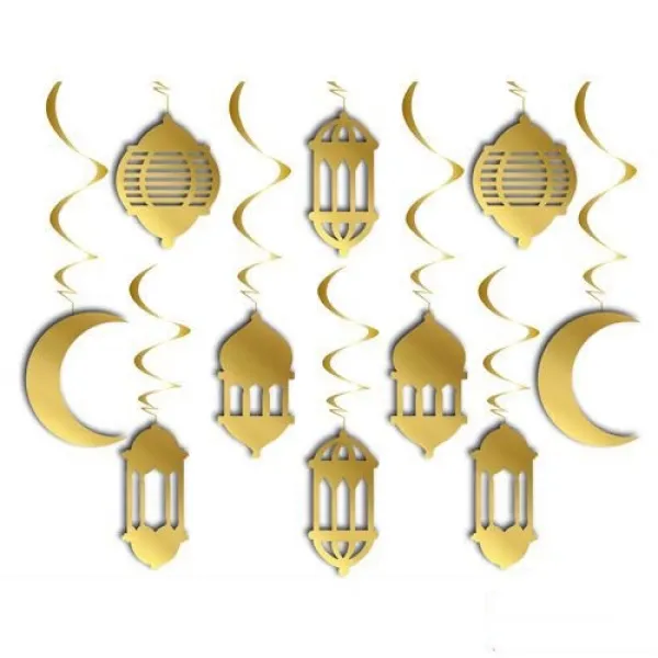 !TOPTAN! Ramazan Süslemeleri Asma Tavan Süs 10 Adet