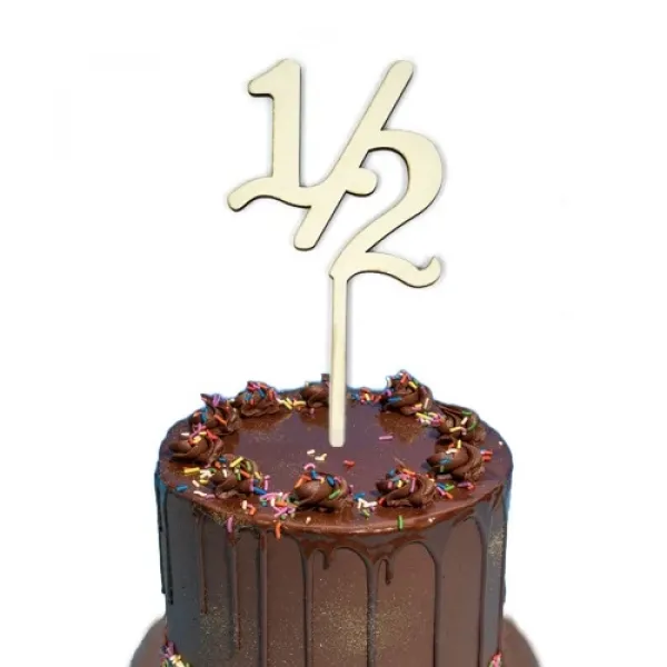 1/2 Ahşap Pasta Süsü