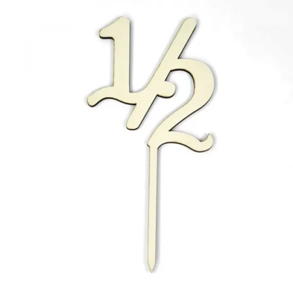 1/2 Ahşap Pasta Süsü