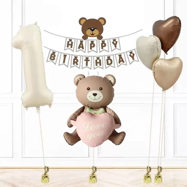 1 Yaş Retro Doğum Günü Süsleme Seti