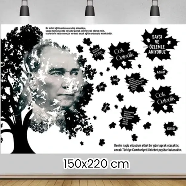 10 Kasım Afişi Yeni Model (150x220 cm)