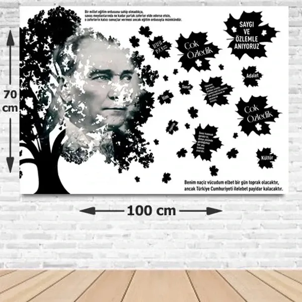 10 Kasım Afişi Yeni Model 70*100 cm