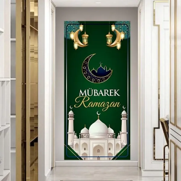 100*200 cm Ramazan Kapı Afişi Yeşil