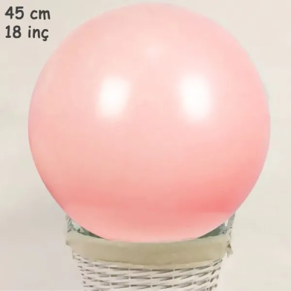 18 İnch 45 cm Makaron Balon Şeftali Rengi