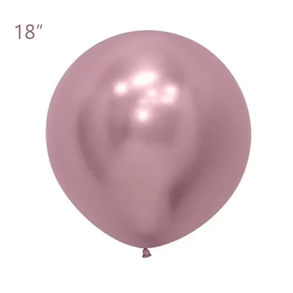Pembe Krom Jumbo Balon (18 inch / 45 cm)
