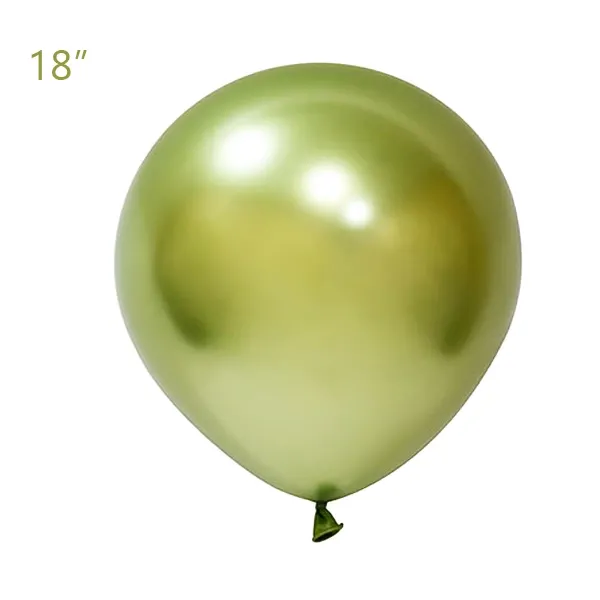 Yeşil Krom Jumbo Balon (18 inch / 45 cm)