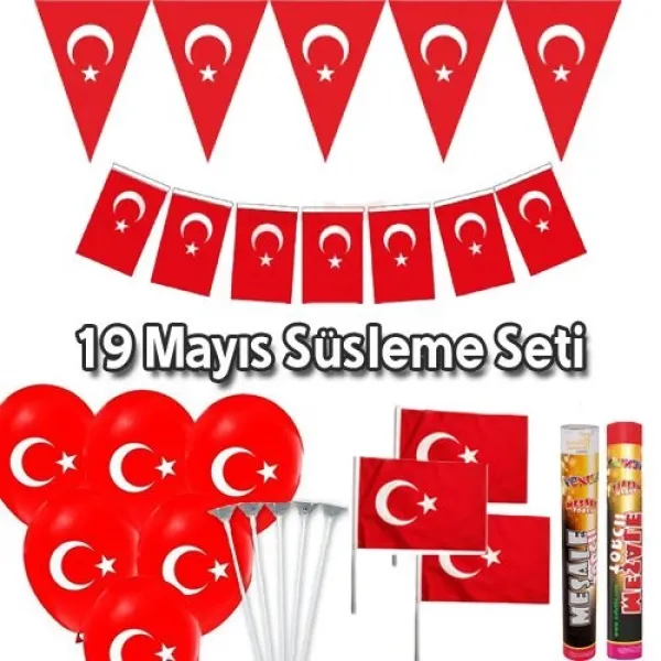 19 Mayıs Ev Okul İşyeri Süsleme Seti