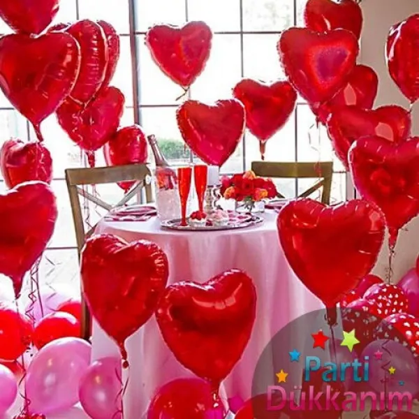 20 Adet Kalpli Folyo Uçan Balon MAĞAZADAN