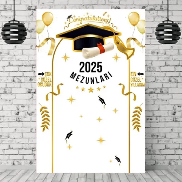 2025 Mezunları Hatırası Afişi 100*150 cm