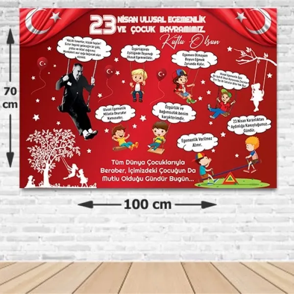 23 Nisan Afişi 70*100 cm Yeni Model