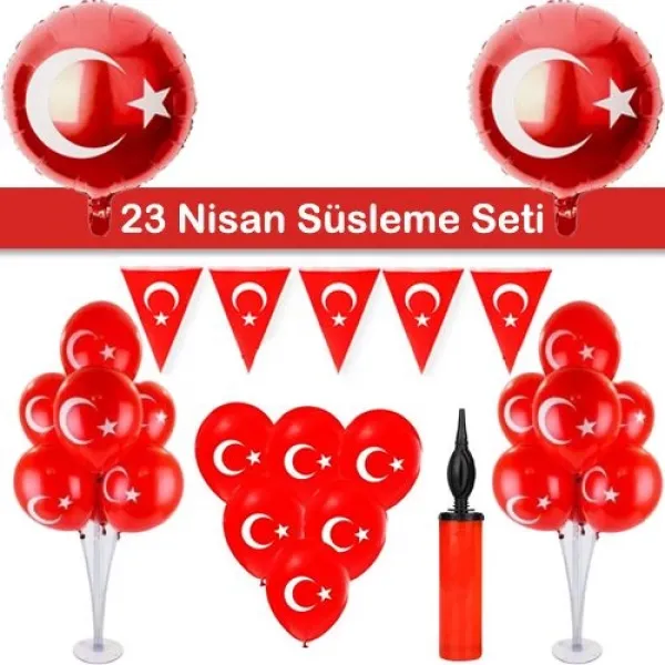 23 Nisan Balon Süsleme Seti