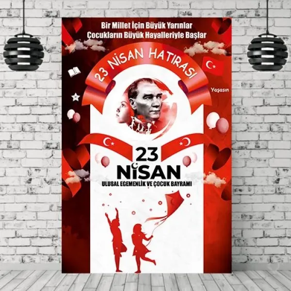 23 Nisan Hatırası Afişi 100*150 cm