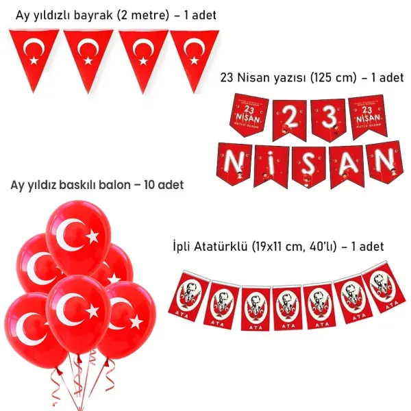 23 Nisan Sınıf Süsleme Seti