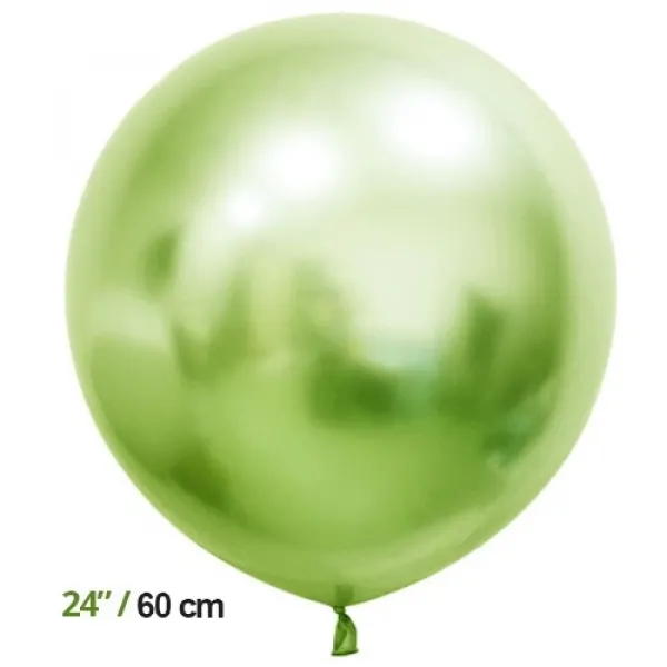 Jumbo Krom Balon Açık Yeşil (24 inch / 60 cm)