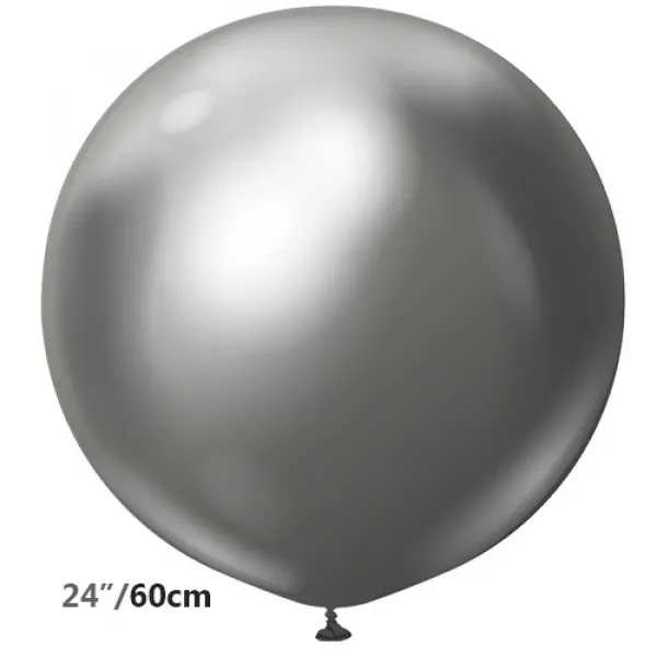 Jumbo Krom Balon Uzay Gri (24 inch / 60 cm)