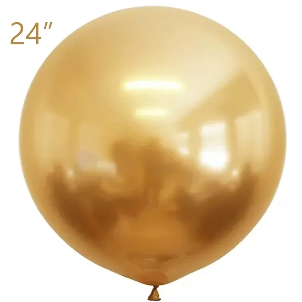 Jumbo Krom Balon Gold (24 inch / 60 cm)