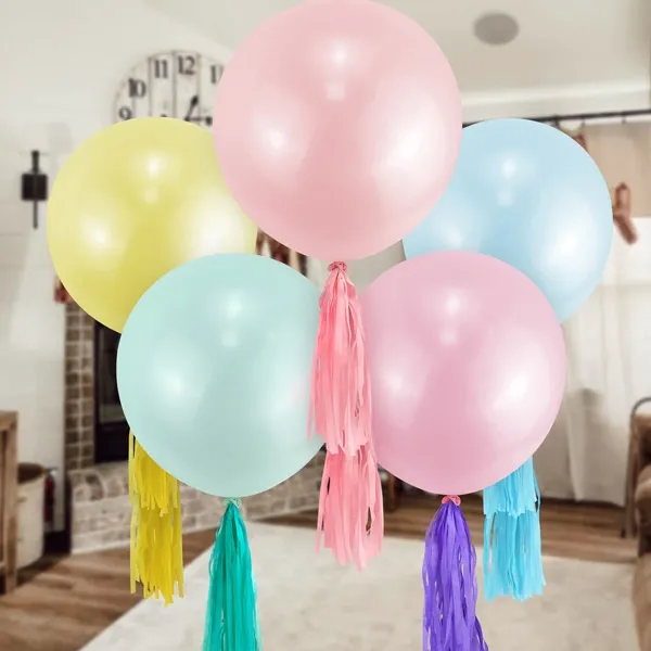 Somon Rengi Pastel Jumbo Balon (24 inch / 60 cm)