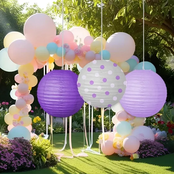 25 cm Mor Japon Feneri 3 Adet