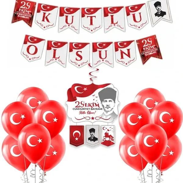 29 Ekim Okul Duvar Süsleme Seti (3 Parça)