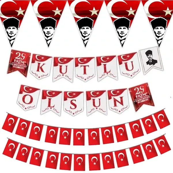 29 Ekim Okul Süsleme Seti (3 Parça)