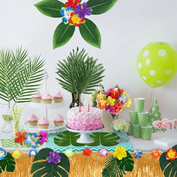 34 cm Yapay Palmiye Yaprağı 3 Adet