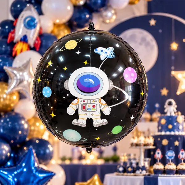 4D Uzay Küre Folyo Balon (60 cm)