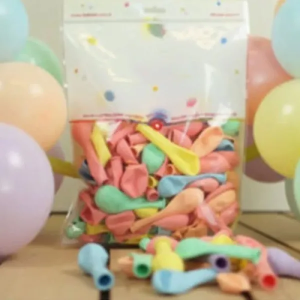 6 inç Makaron Balon Karışık 20 Adet
