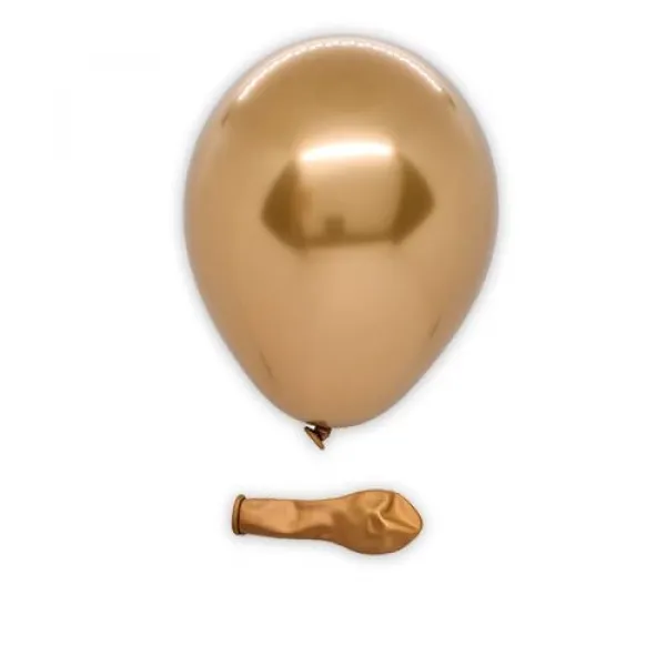 6 İnch Mini Bakır Krom Balon 10 Adet