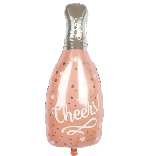 Şampanya Şişesi Folyo Balon Rose Gold 90x47 cm