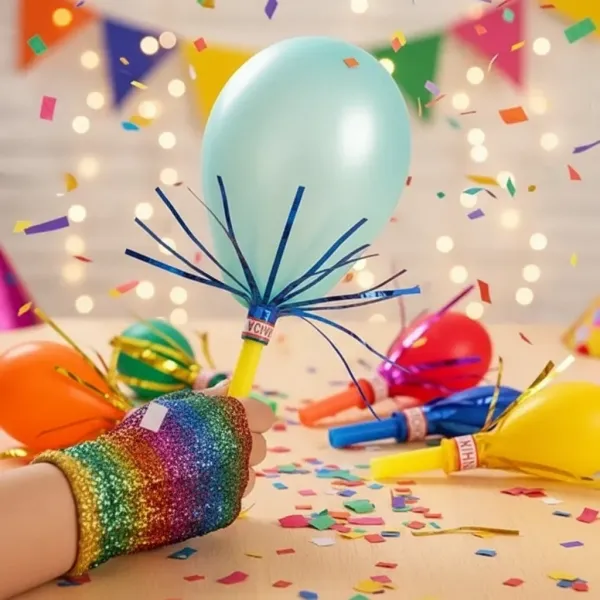 Düdüklü Balon Pinyata İçi Oyuncak (6 Adet)