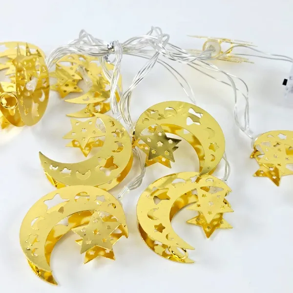 Ramazan Metal Hilal-Ay Yıldız Led ışık (2 metre)