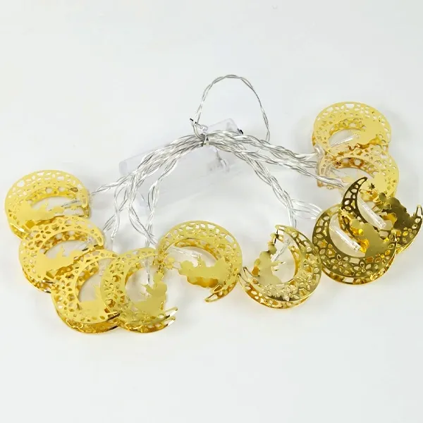 Ramazan Metal Hilal-Dua Eden Figür Led ışık (2 metre)