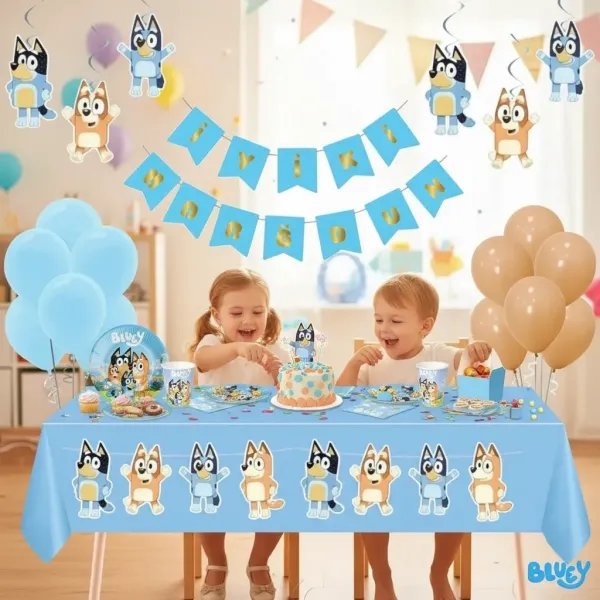 Bluey Doğum Günü Parti Seti 24 Kişilik