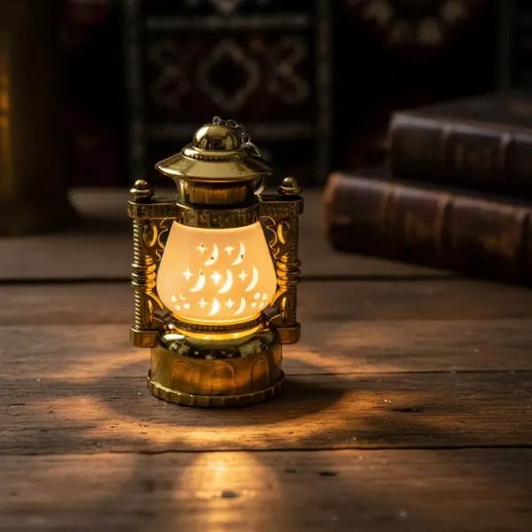 Ramazan Led ışıklı Kandil Dekor (15 cm - 1 Adet)