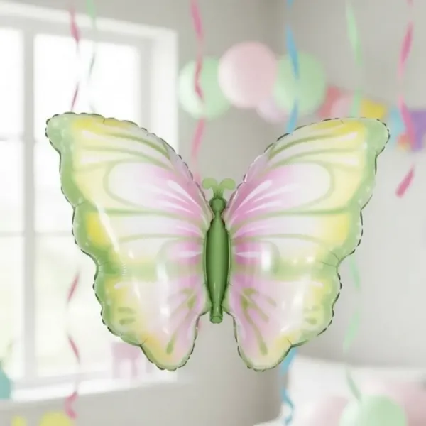 Kelebek Folyo Balon Yeşil (82x52 cm)