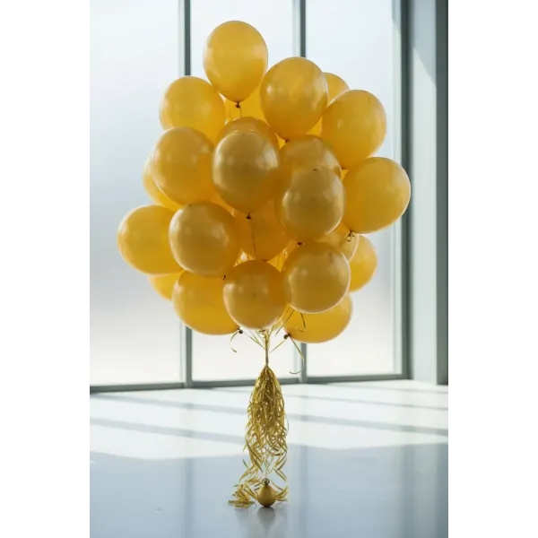 Gold Uçan Balon Demeti 30 Adet (Mağazadan)