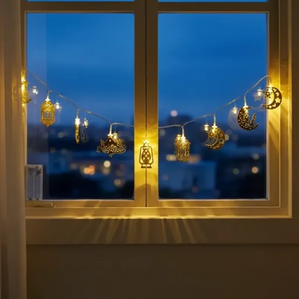 Ramazan Metal Karışık Figürler Led ışık (2 metre)