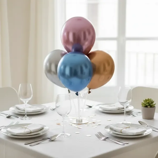 Masa Üzeri Ayaklı Balon Standı 4lü