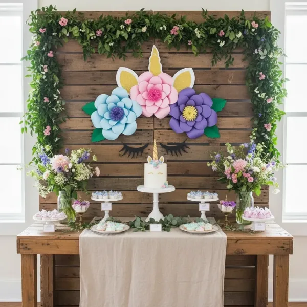 Unicorn Kağıt Çiçek Seti