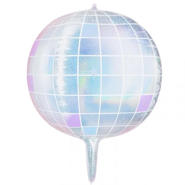 Hologramlı Disko Topu Folyo Balon 55 cm