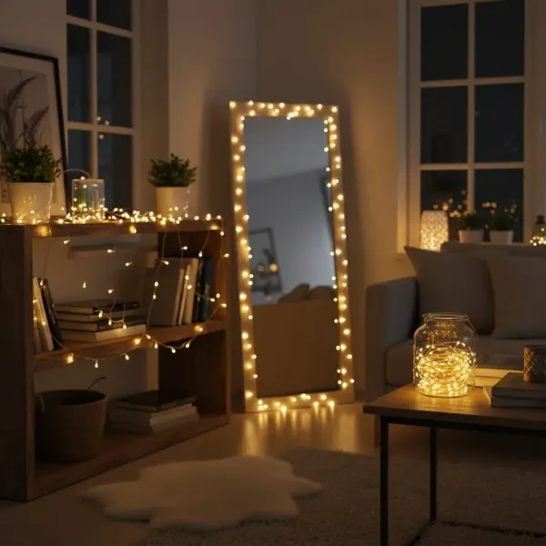 Gün ışığı Pilli 60 Adet Led ışık (10 Metre)