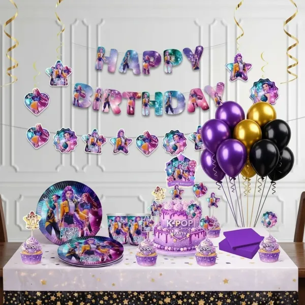 K-Pop Demon Hunters Full Parti Seti 16 Kişilik