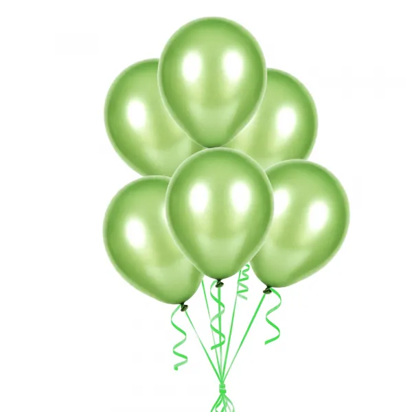 Fıstık Yeşili Balon Metalik 100 Adet