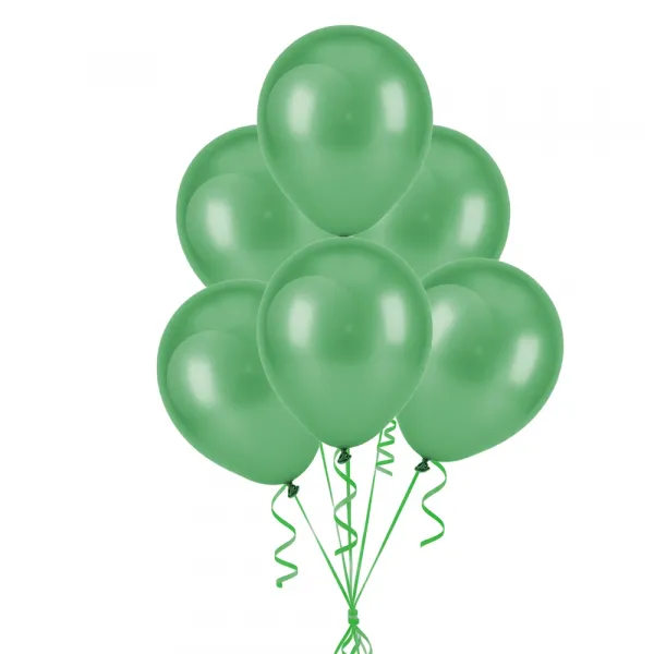 Yeşil Balon Metalik 100 Adet