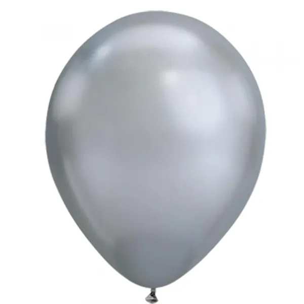 Gümüş (Silver) Balon Metalik (15 Adet)