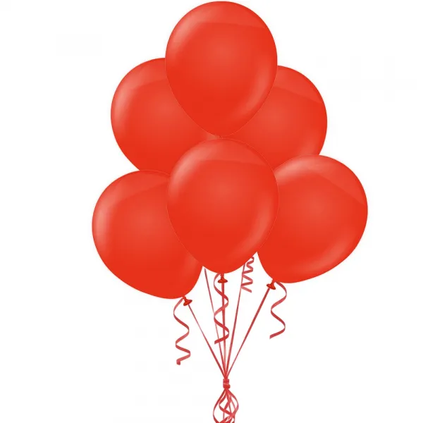 Kırmızı Pastel Balon 100 Adet