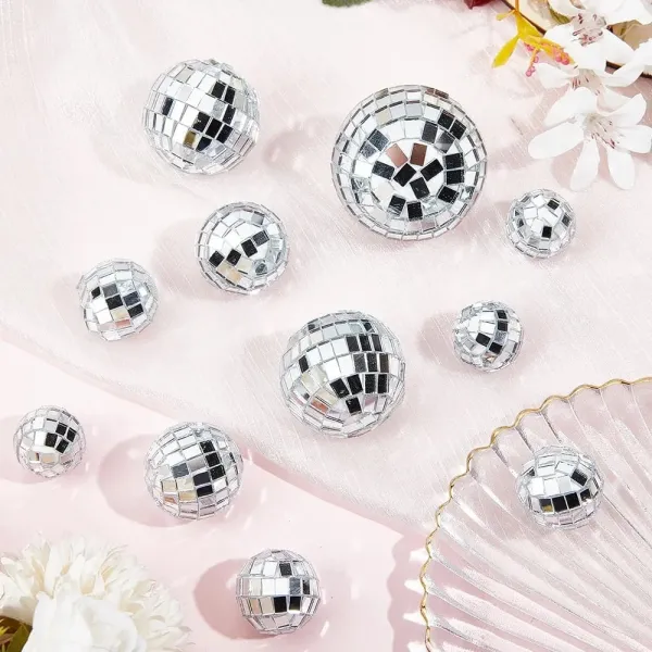 Aynalı Disko Topu Pasta Süsü 1 Adet (3-4-5-6-10 cm Seçenekli)